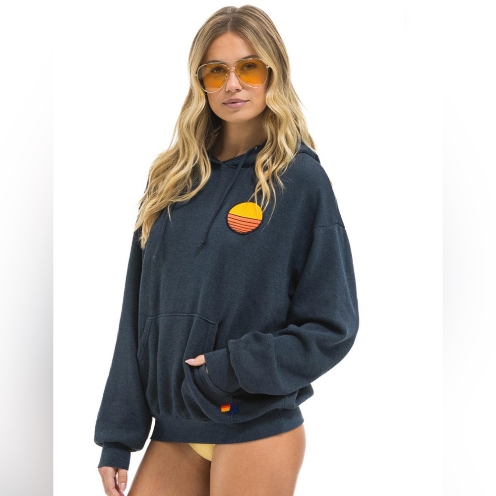Aviator Nation | SUNSET PATCH PULLOVER RELAXED HO… - image 2